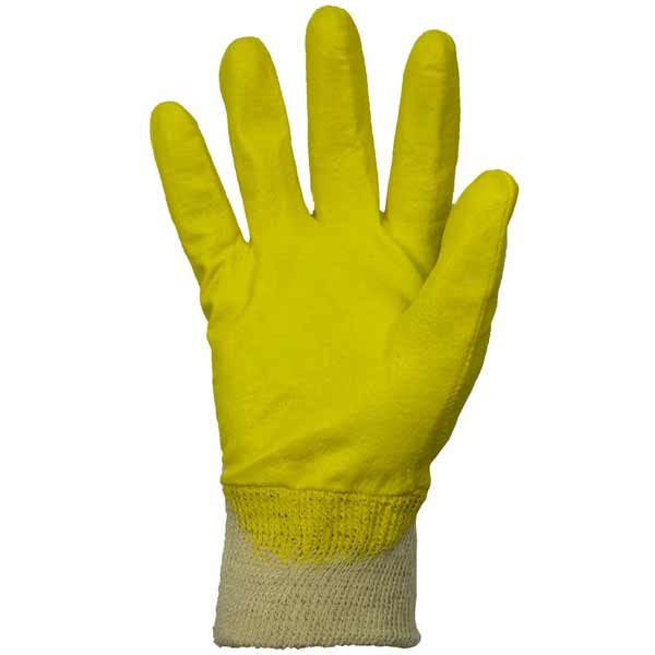144 Paar Nitril- Handschuhe gelb mit Strickbund – Bild 2